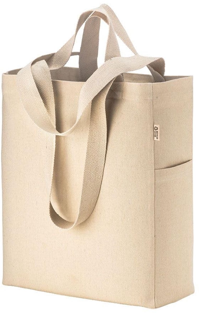 Omgoods - Shopper van Gerecycled Canvas met Handgrepen