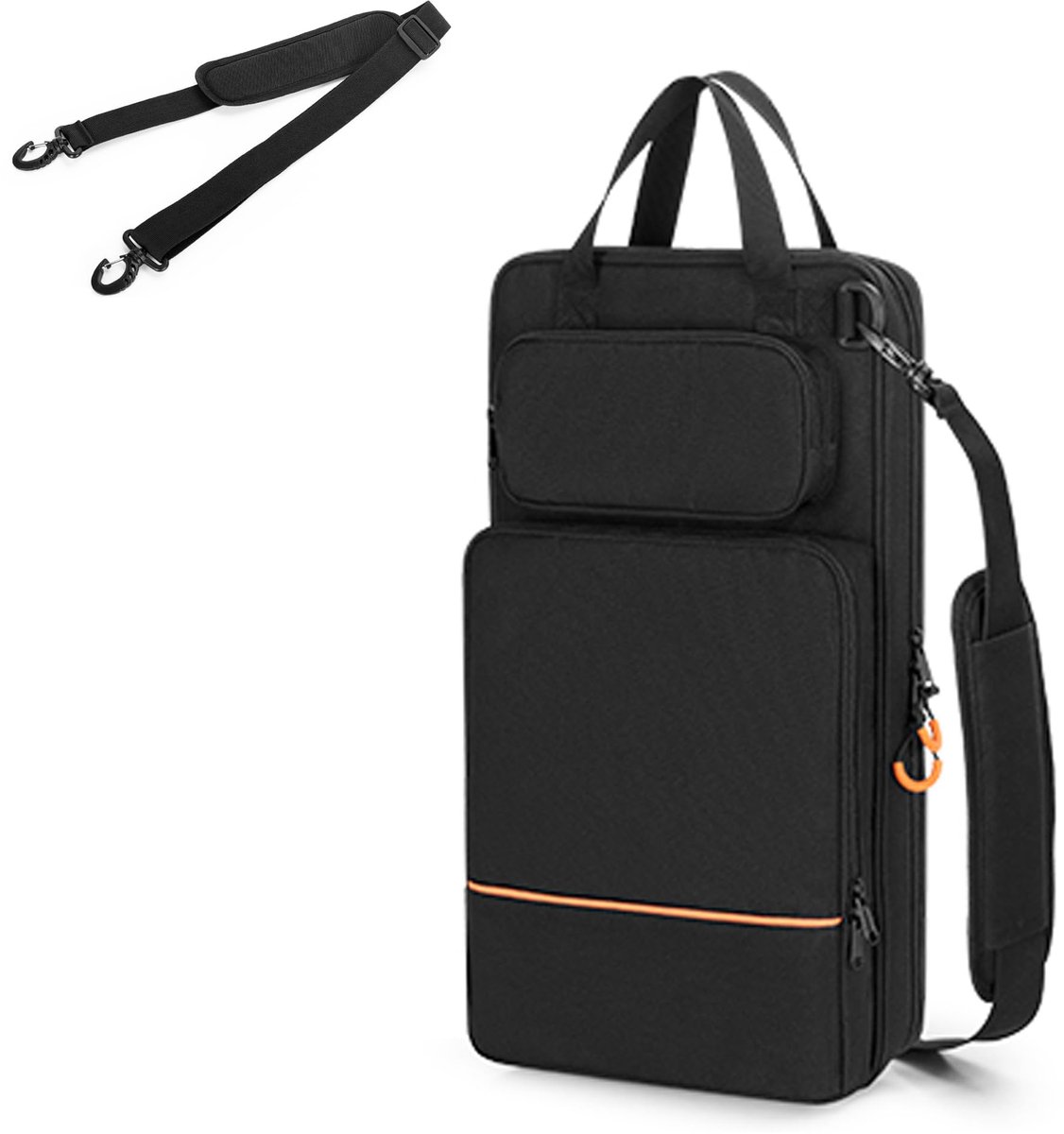 Omgoods- Koksmessentas Draagbaar - 600D Oxford - Handvat - Afneembare Schouderriem - Campingopbergtas - Organizer voor Koksmessenset - Messenopbergtas
