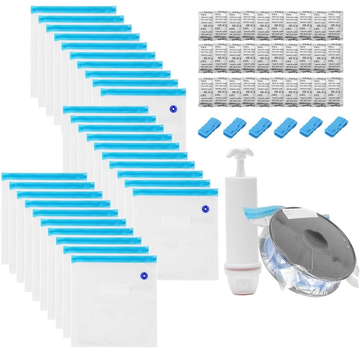 Omgoods - Set van 30 Herbruikbare Vacuümzakken voor Filament, 34 x 30 cm