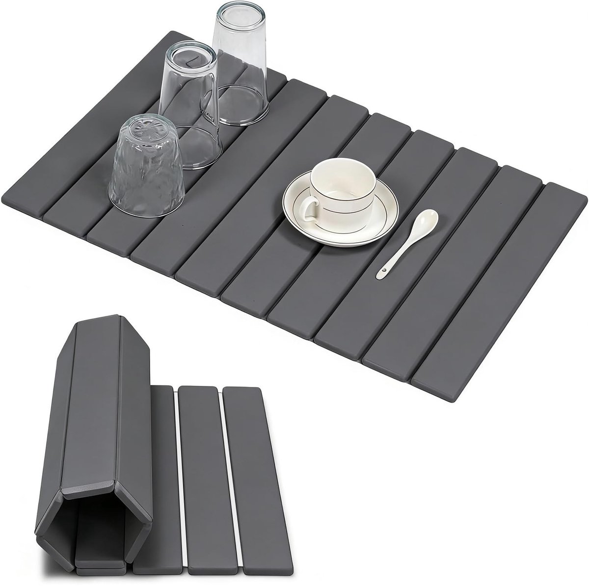 Omgoods - Afdruiprekmat van Diatomeeënaarde voor Keuken en Badkamer 39 x 60 cm