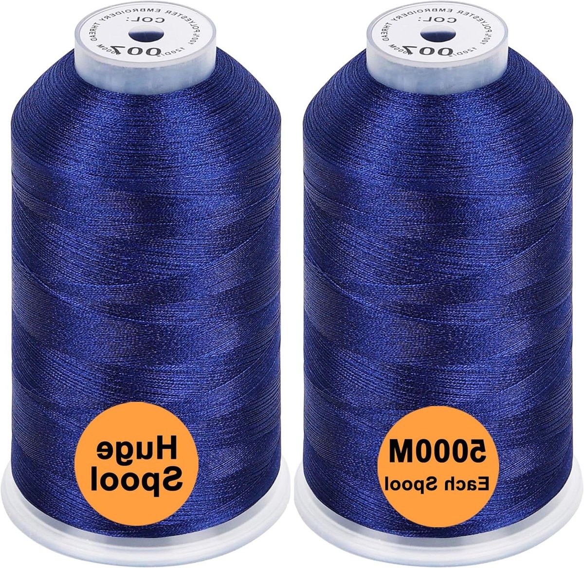 Polyester Borduurgaren - Machinegaren Naaigaren - Kleding Versieren - Hoge Sterkte Glans - 5000 Meter - Prussian Blue
