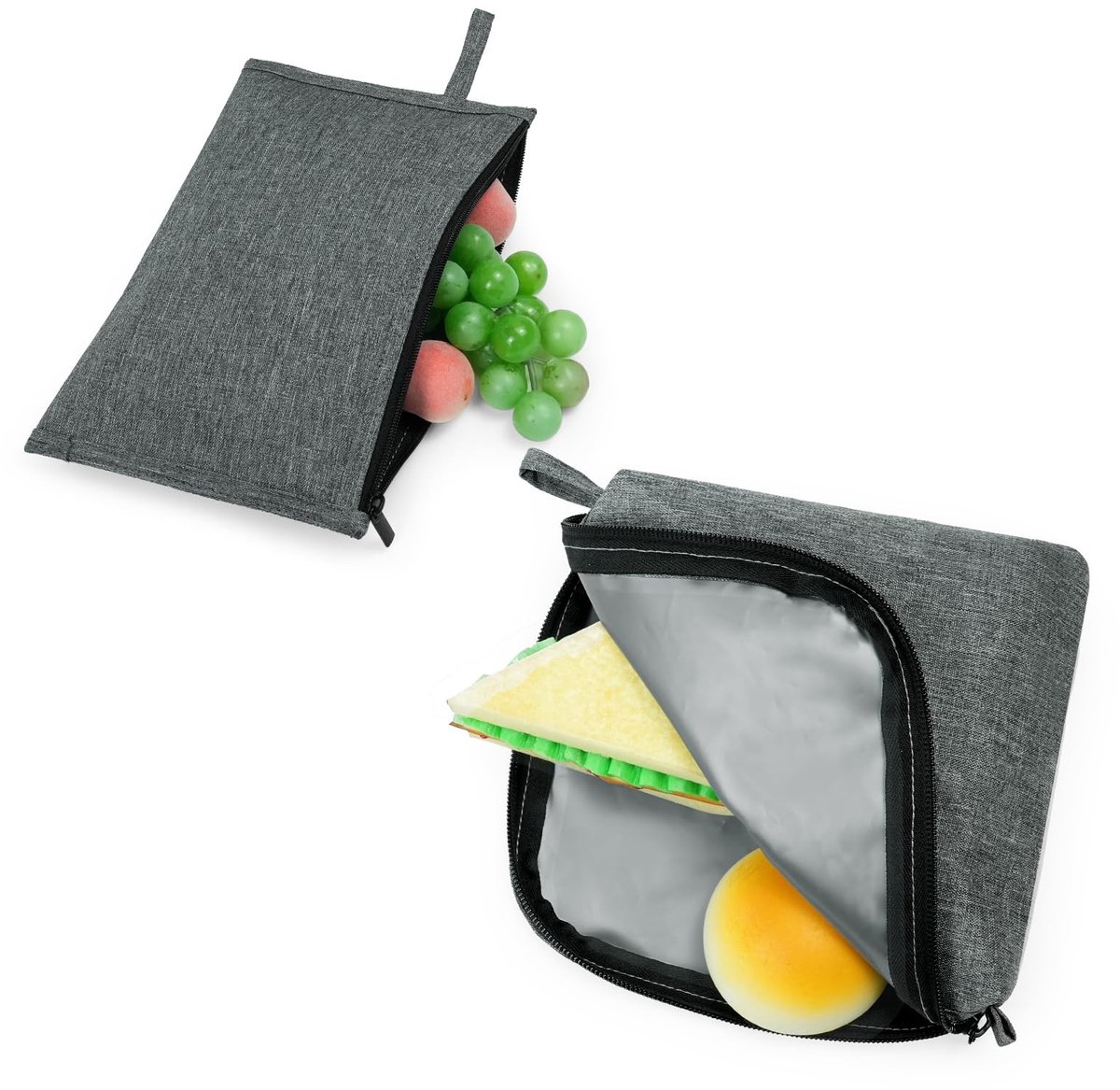 Omgoods - Herbruikbare Sandwich Snackzakken, 2 Stuks met Rits