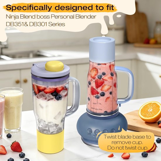 Omgoods - Vervangende Blenderbeker 26oz voor Ninja BlendBOSS — afbeelding 5