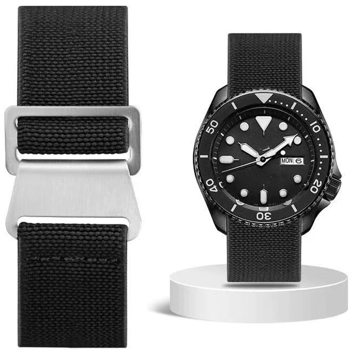 Omgoods - Elastische Nylon Horlogeband voor Dames en Heren