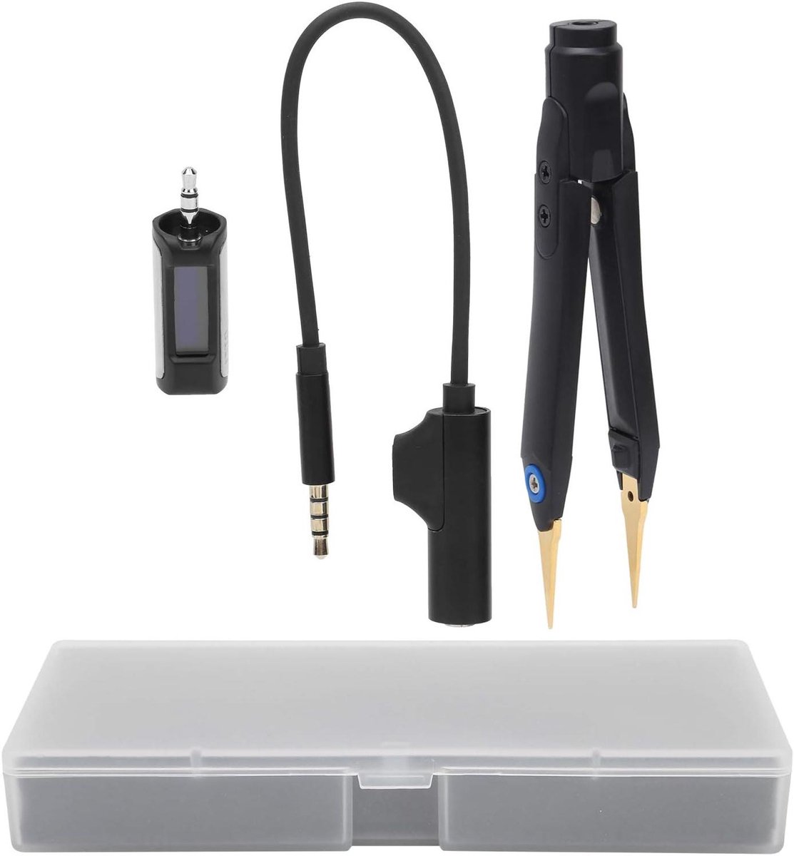 Digitale Mini Pincet - Meet Pincet - Elektronica Reparatie - Automatische Meetfunctie - 128 Gram - Zwart
