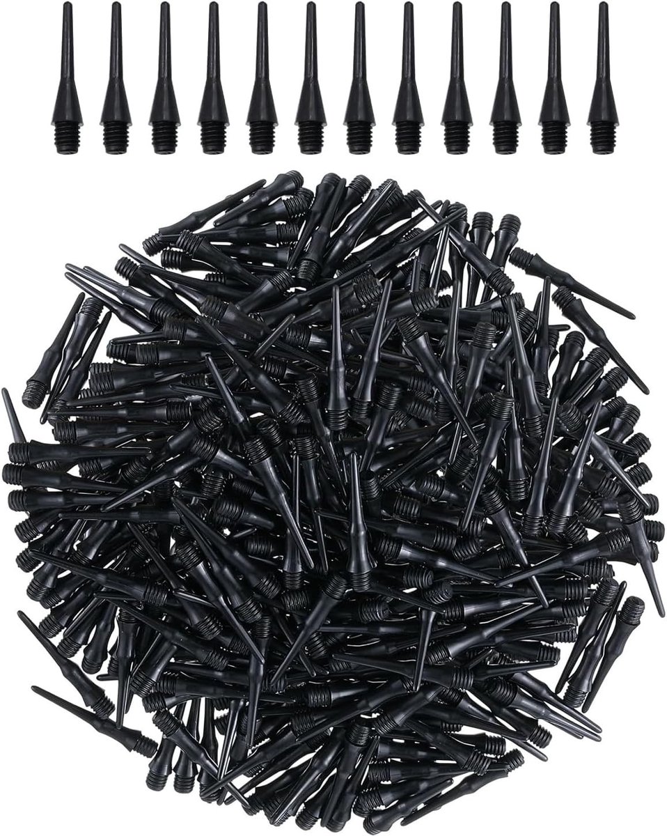 Vervangende plastic dart tips voor elektronische dartpijlen, 200 stuks, duurzaam en breukbestendig, ideaal voor dartliefhebbers