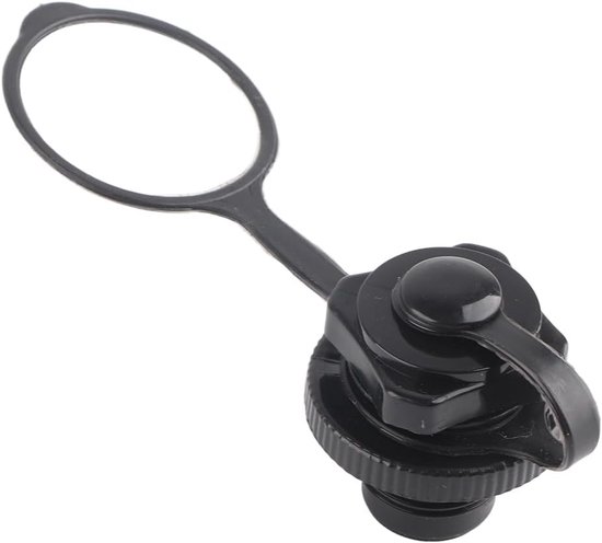Luchtklep Opblaasbare Boot - Ventiel Kajak Luchtplug - Watersport Uitrusting - Met Dop en Schroefdraad - 22 mm Diameter - Zwart — afbeelding 5