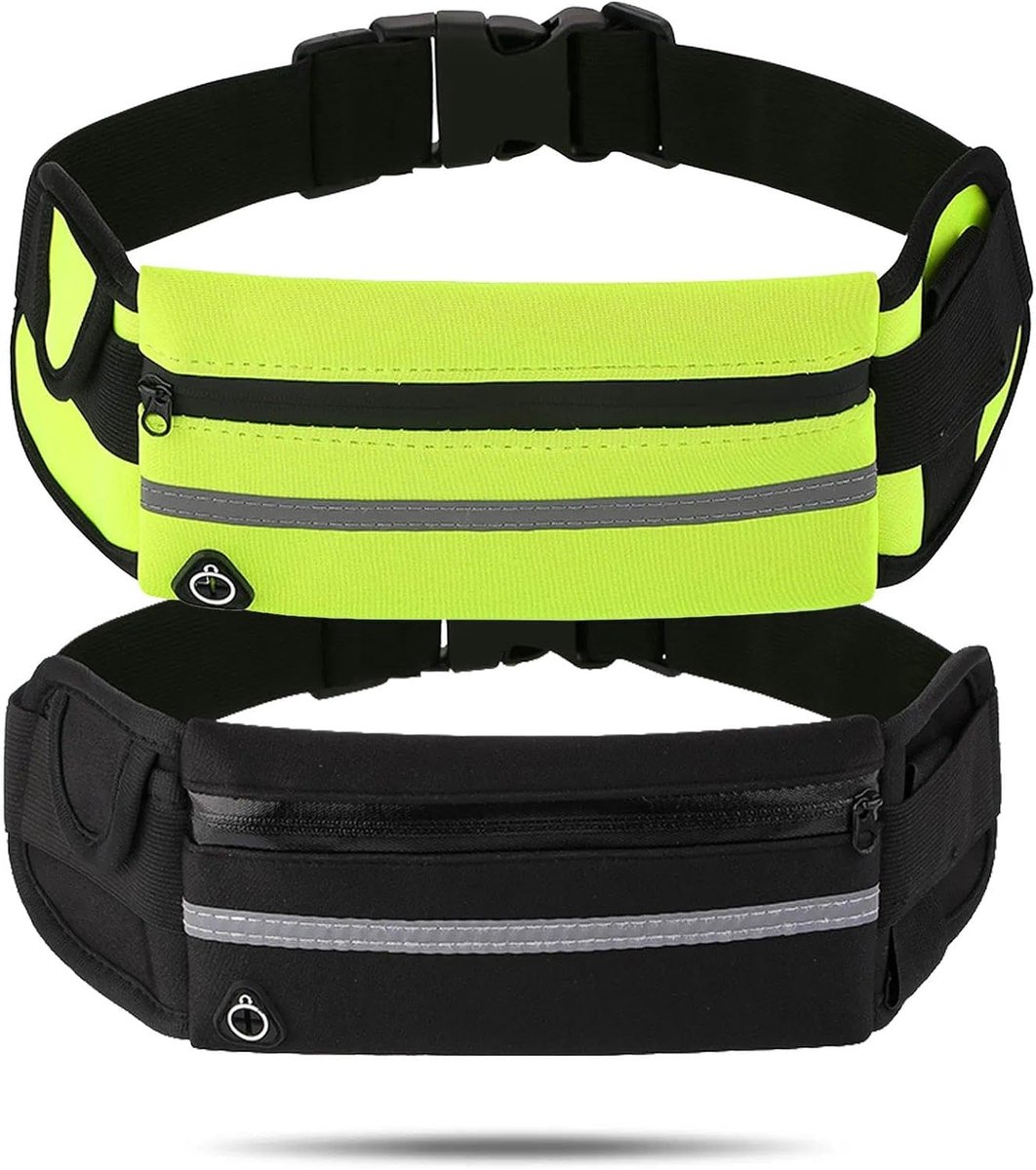2 stuks hardloopgordels, mobiele telefoon joggen, hardloopgordel mobiele telefoon, twee sportriemen, geschikt voor - ShopVlot