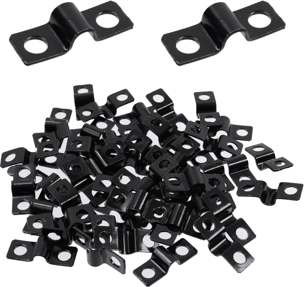 U-klemmen 6 mm - Stalen U-klemmen - Zwart gelakt - Voor het bevestigen van leidingen - ShopVlot