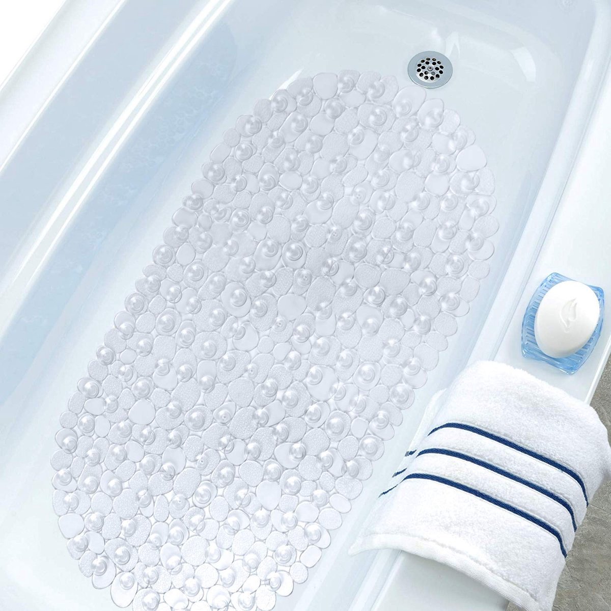 Omgoods - Transparante Antislip Douchemats voor Kinderen, met Suction Cups