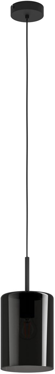 Omgoods - Pendant Lamp met Rookglas en E27 Fitting