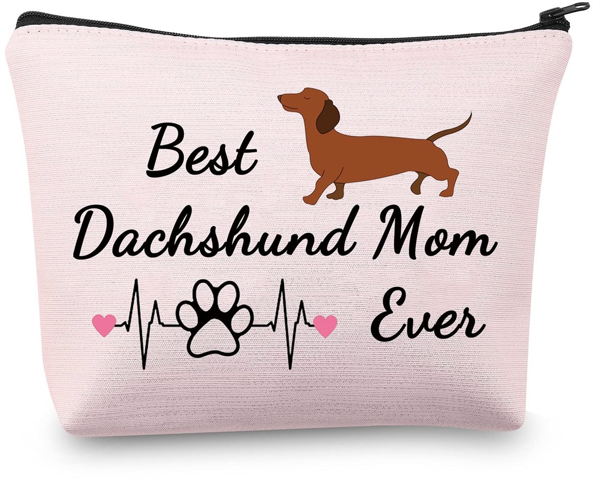 Omgoods - Dachshund Gifts Make-up Tas - Beste Dachshund Moeder Ooit Cosmetic Bag