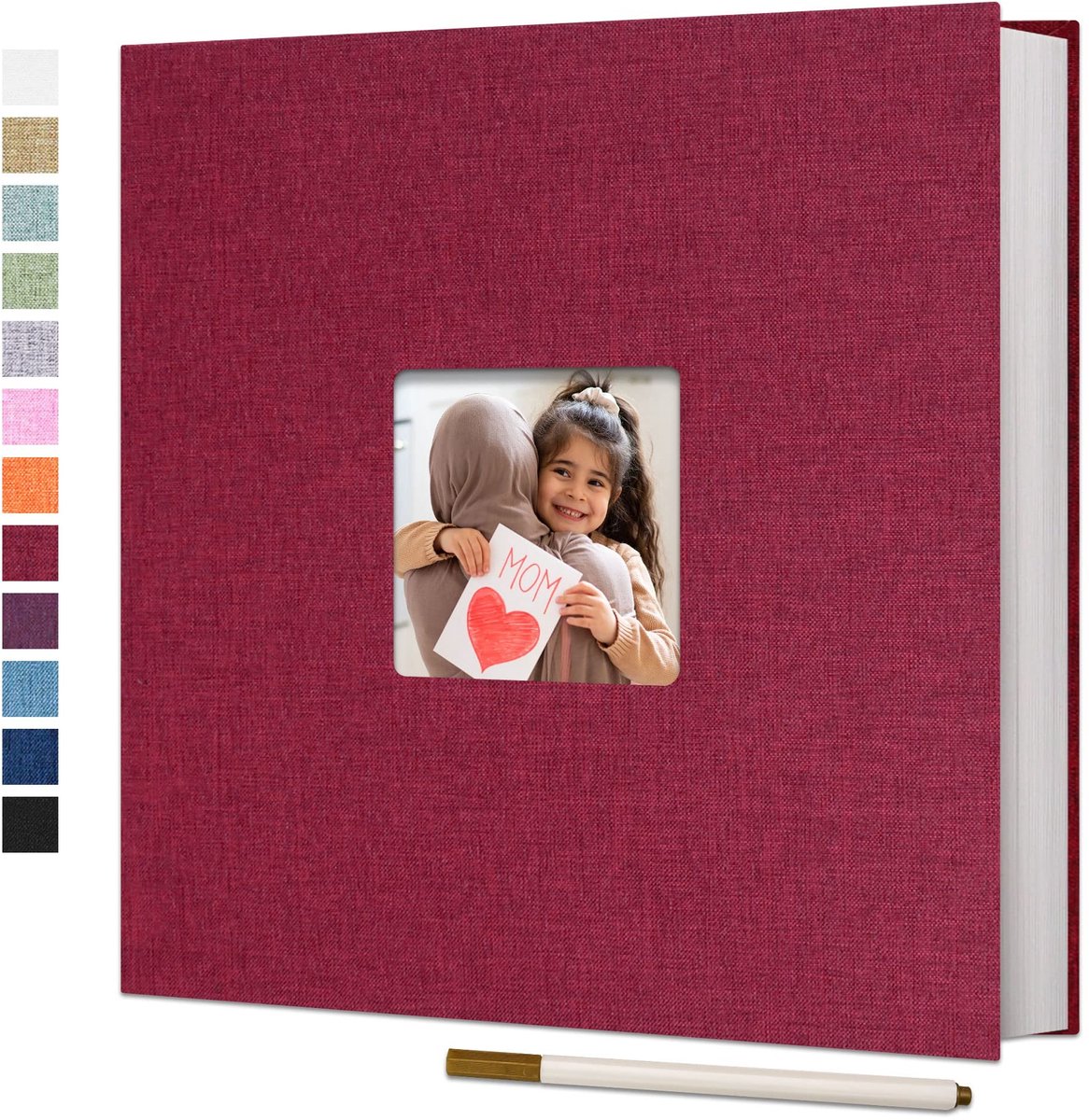 Omgoods - Groot Zelfklevend Fotoalbum met 40 Magnetische Pagina's voor Persoonlijke Herinneringen