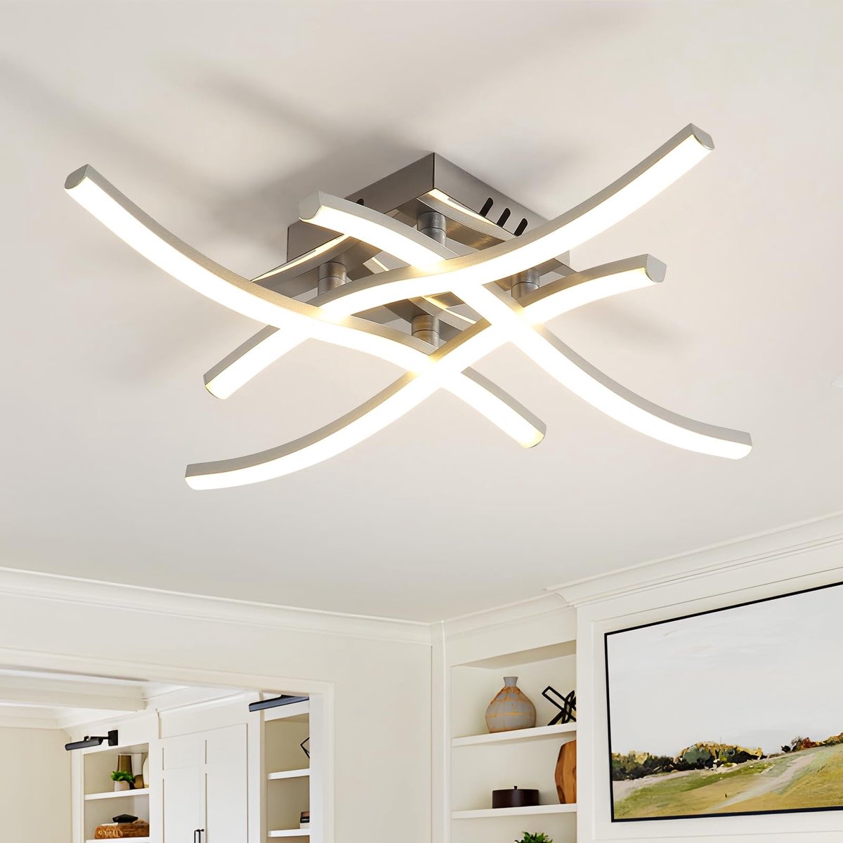 Omgoods - Moderne LED Plafondlamp met Curved Design