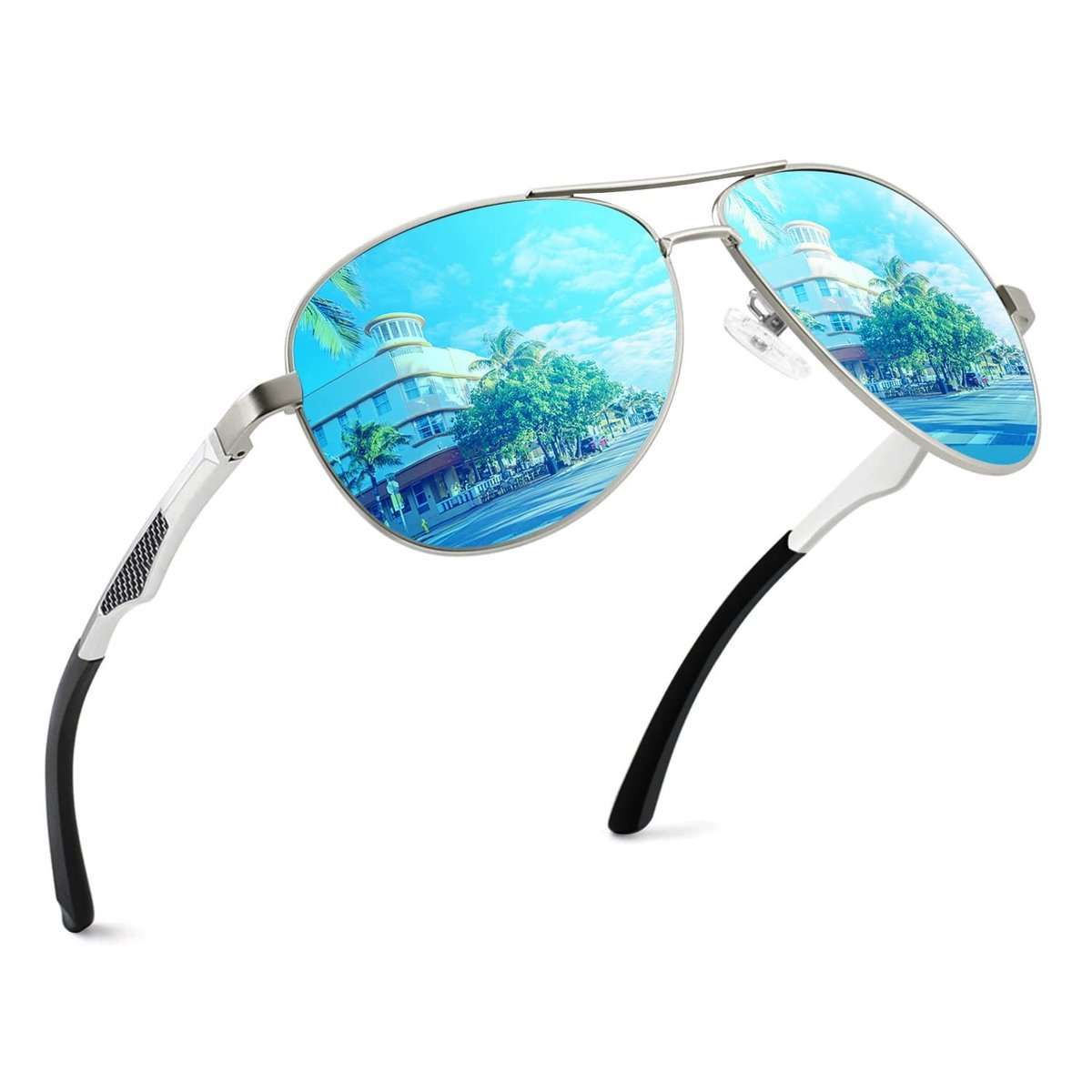 Omgoods - Polaroid Aviator Zonnebril met UV400 Bescherming