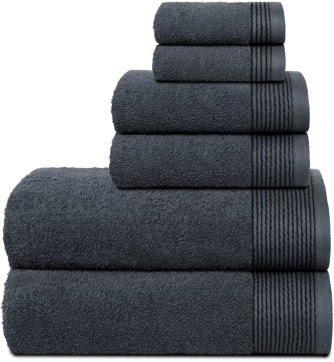 Omgoods - 6-Delige Handdoekenset - 100% Katoen - Ultra Zacht & Absorberend