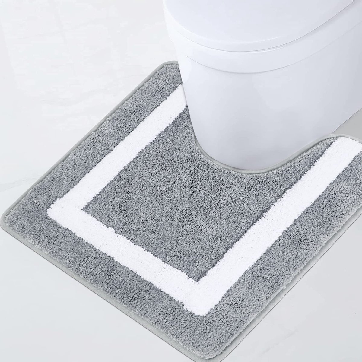 Omgoods - Antislip Badmat 50 x 50 cm Grijs voor de Badkamer
