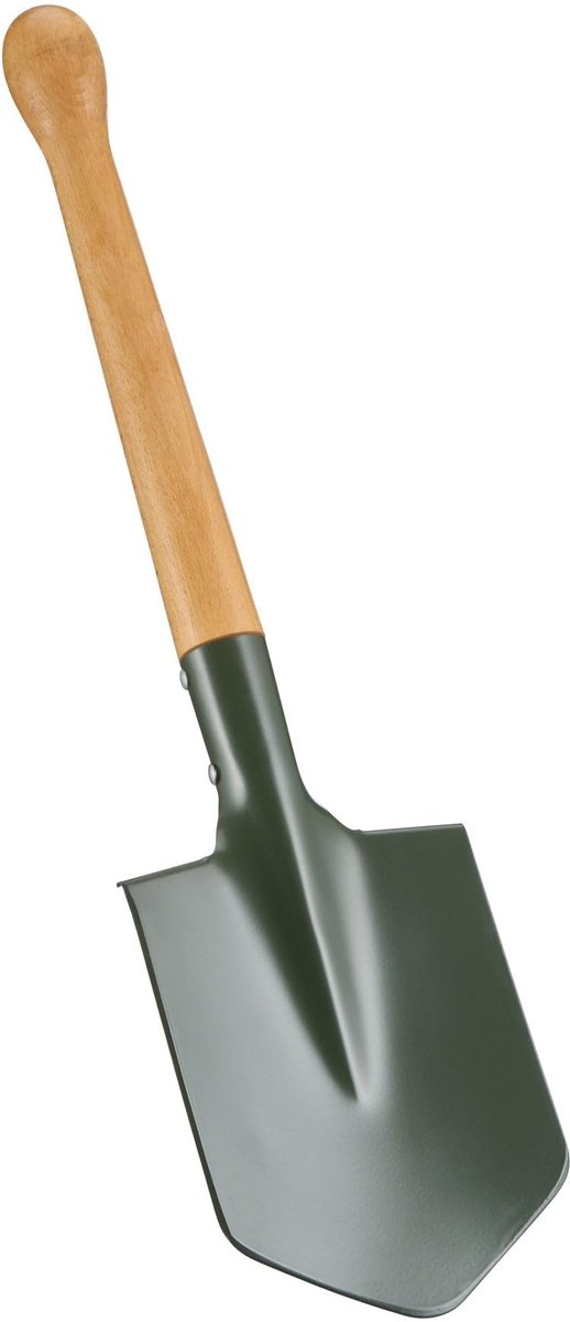 Omgoods - Praktische Veldschep met Houten Handgreep en Stevige Lemmet