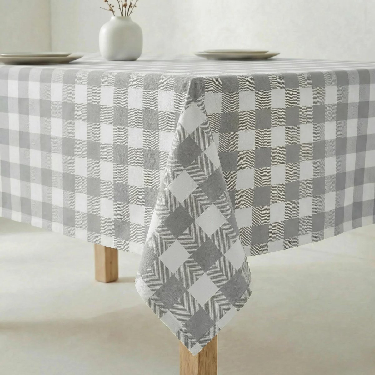 Omgoods - Vichy Tafelkleed 300x140 cm, Vlekbestendig en Duurzaam