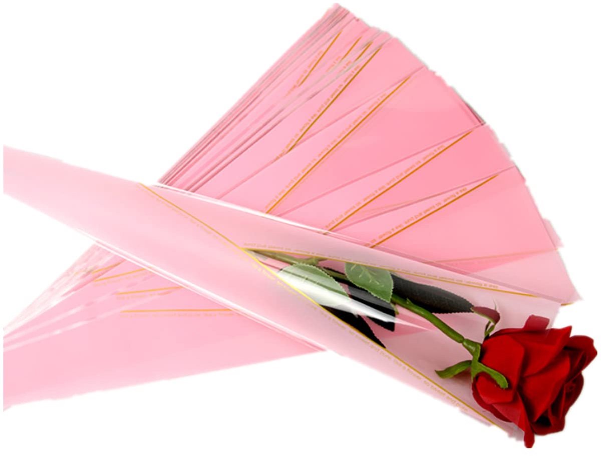 Omgoods - 100 Stuks Enkel Bloemen Verpakkingszakken - Rozen en Boeketten