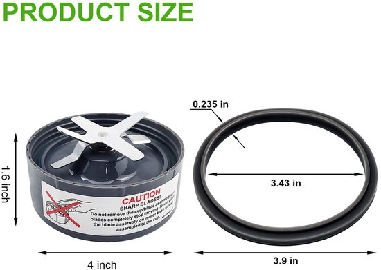 Omgoods - 900w Blender Blade Vervangset - 13 Stuks voor Mixen en Sappen — afbeelding 5