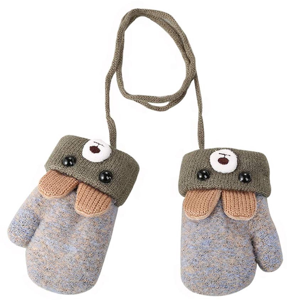 Omgoods - Winter Babywantjes met Trekkoord, Knitted Fleece Gevoerd voor 0-3 Jaar