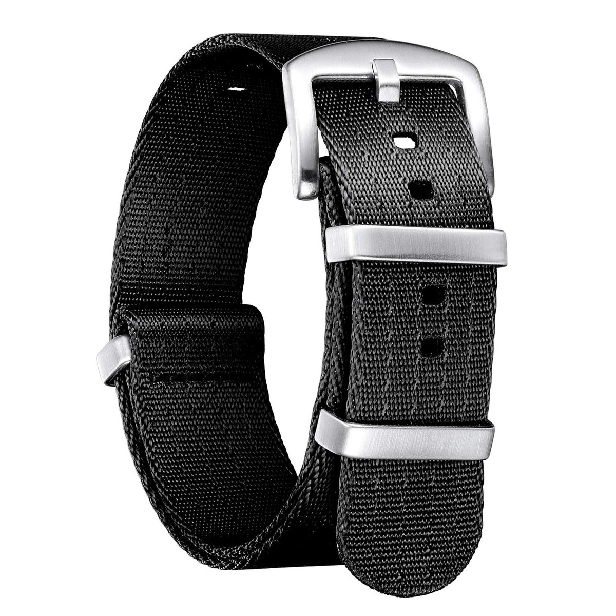Omgoods - Nylon Vervangende Horlogeband met RVS Gesp voor Heren en Dames