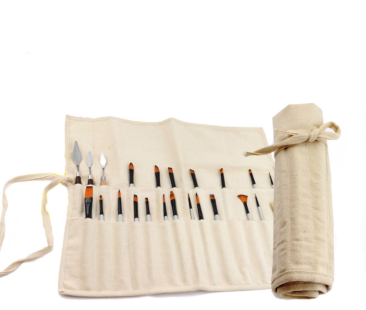 Omgoods - Roll-Up Brush Bag met 30 Pocket voor Verfkwasten