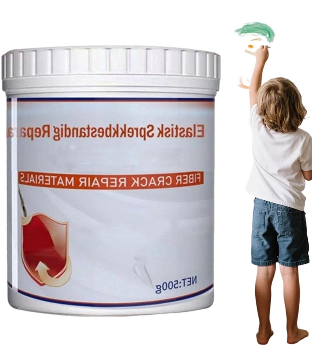 Gipsplaat Reparatie Pasta - Muurherstelmiddel Vulmiddel - Muren Repareren - Sneldrogend Elastisch - 500 gram - Wit