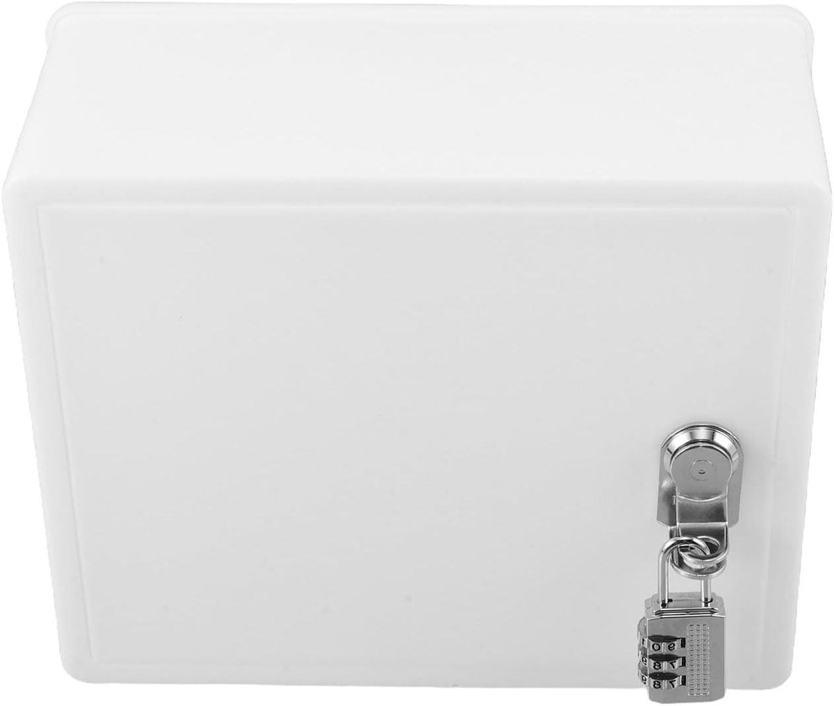 Brievenbus met Slot - Postbus Pakketbox - Veilig Post Ontvangen - Weerbestendig Plastic - 25x20x4cm - Wit