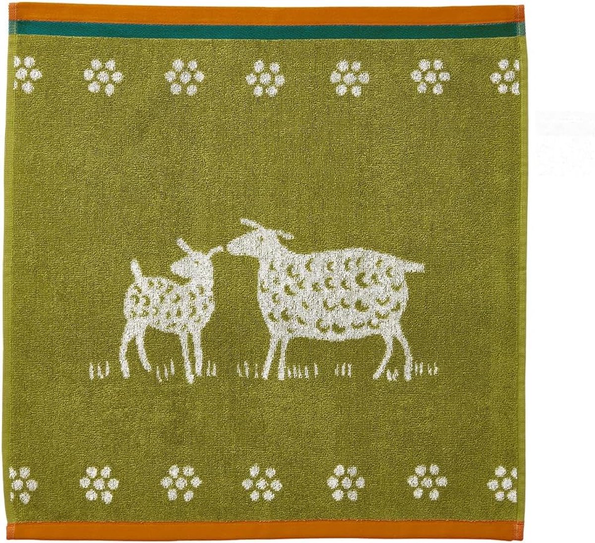Badstof handdoek 50 x 75 cm - katoen jacquard - kleurrijke print - ideaal voor dagelijks gebruik - ShopVlot