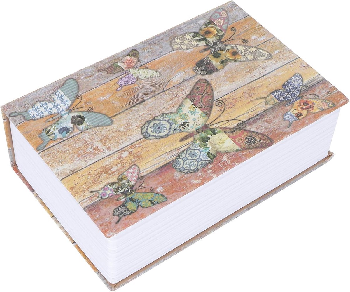 Boekkluis met cijferslot, mini-simulatieboek veilige opbergdoos, roestvrij staal uitgehold boek met verborgen compartiment, veiligheidsslot voor geld Cash sieraden thuiskantoor