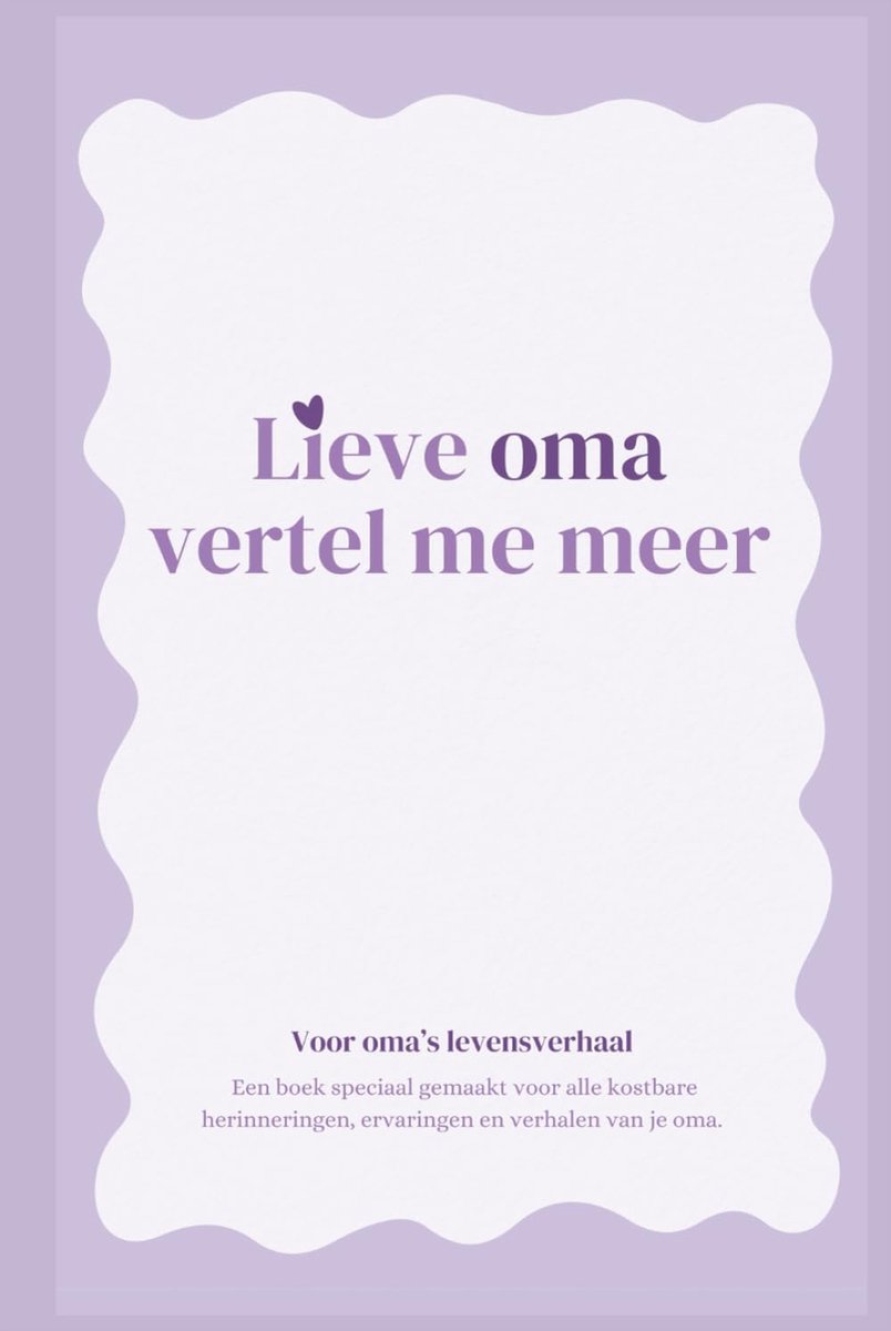 SnelShoppen - Oma, vertel me meer: Dagboek voor herinneringen, levenslessen en verhalen van oma, 120 pagina's, hardcover, ideaal als cadeau voor groot