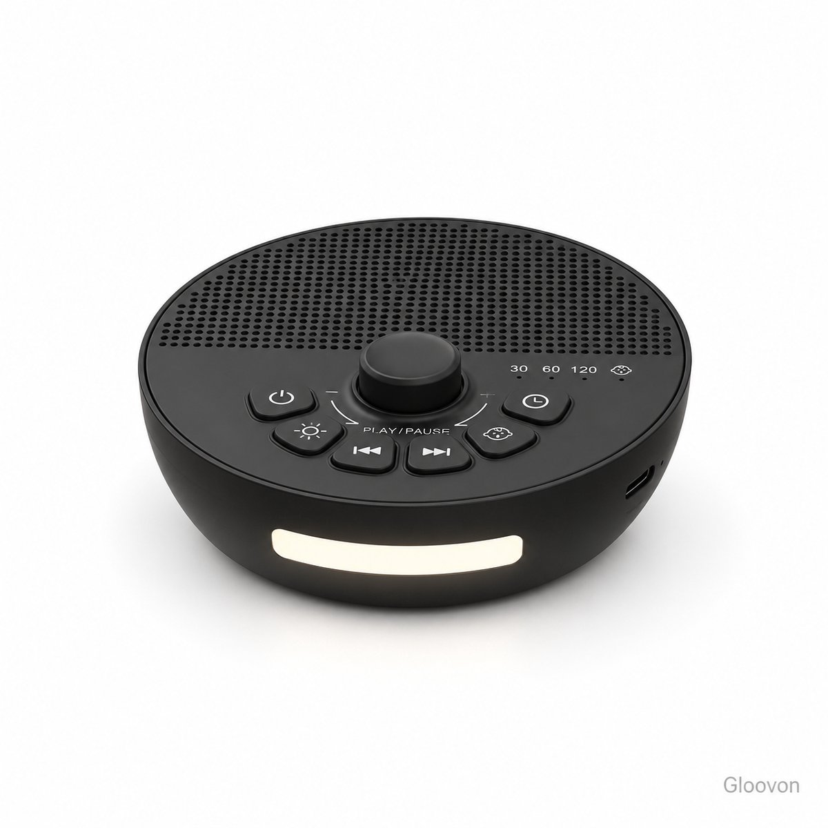 Gloovon White Noise Machine Baby - Slaaphulp met Huildetectie - 30 Rustgevende Geluiden & Nachtlamp - Witte Ruis Machine