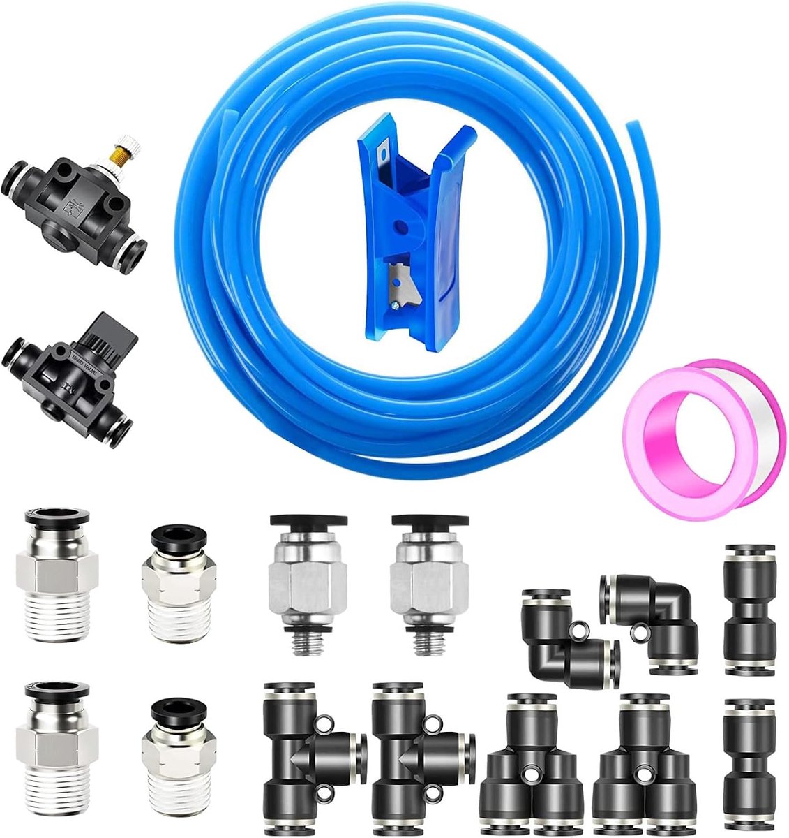 Lucht slang 6mm OD 4mm ID - Polyurethaan PU - Hoge druk en lange levensduur - Ideaal voor lucht- en vloeistoftransport - ShopVlot