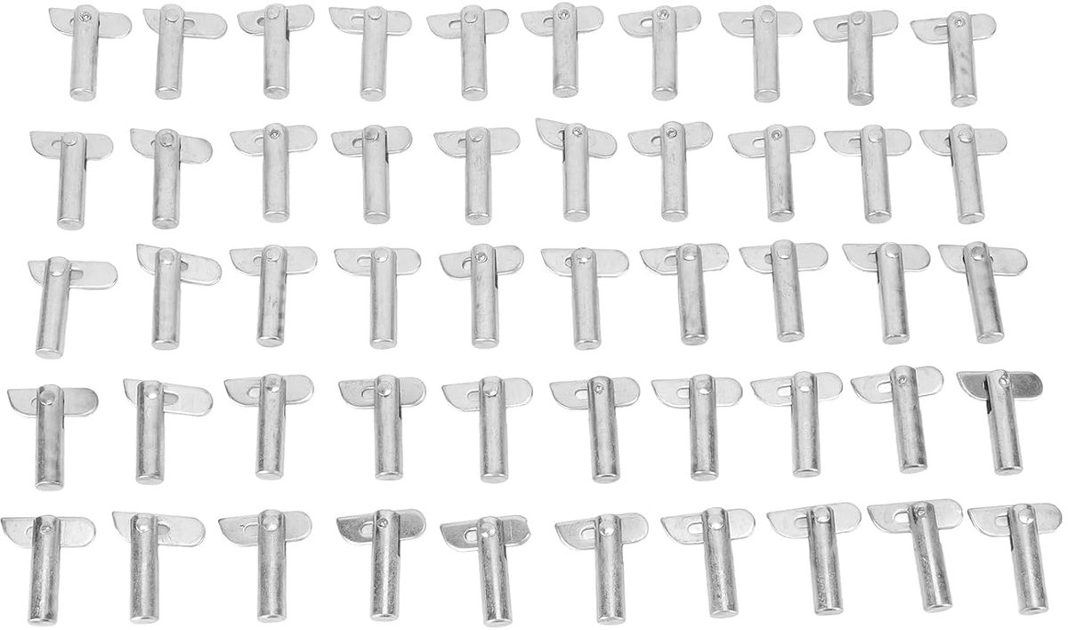 SnelShoppen - 50 Stuks Steiger Lock Pin, Rotatie Stang Pins Mobiele Koppeling Pin met Gegalvaniseerd Oppervlak Scaffolding Accessoires voor Balkon Leu