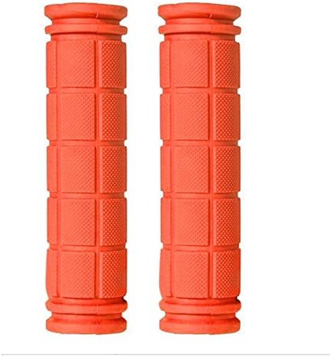 Fietshandvatten - Stuurhandvatten Handvatten - Comfortabel Fietsen - Antislip Textuur - Standaard Diameter - Oranje