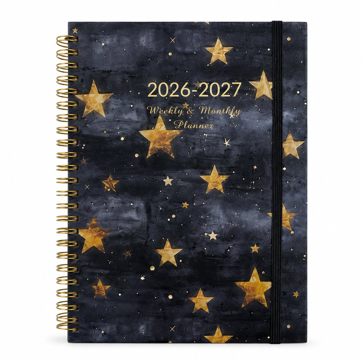 Agenda 2026 2027 - Academische A5 Jaarplanner van Juli 2026 tot Juni 2027 - Weekoverzicht Schoolagenda - Zwart