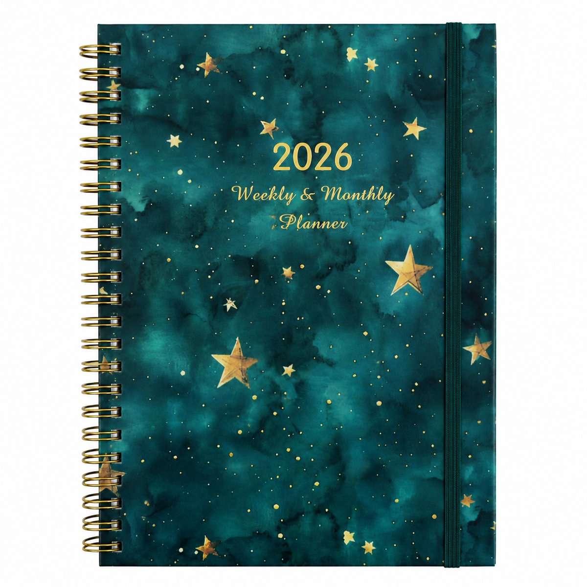 Agenda 2026 2027 - Academische A5 Jaarplanner van Juli 2026 tot Juni 2027 - Weekoverzicht Schoolagenda met Sterrenpatroon