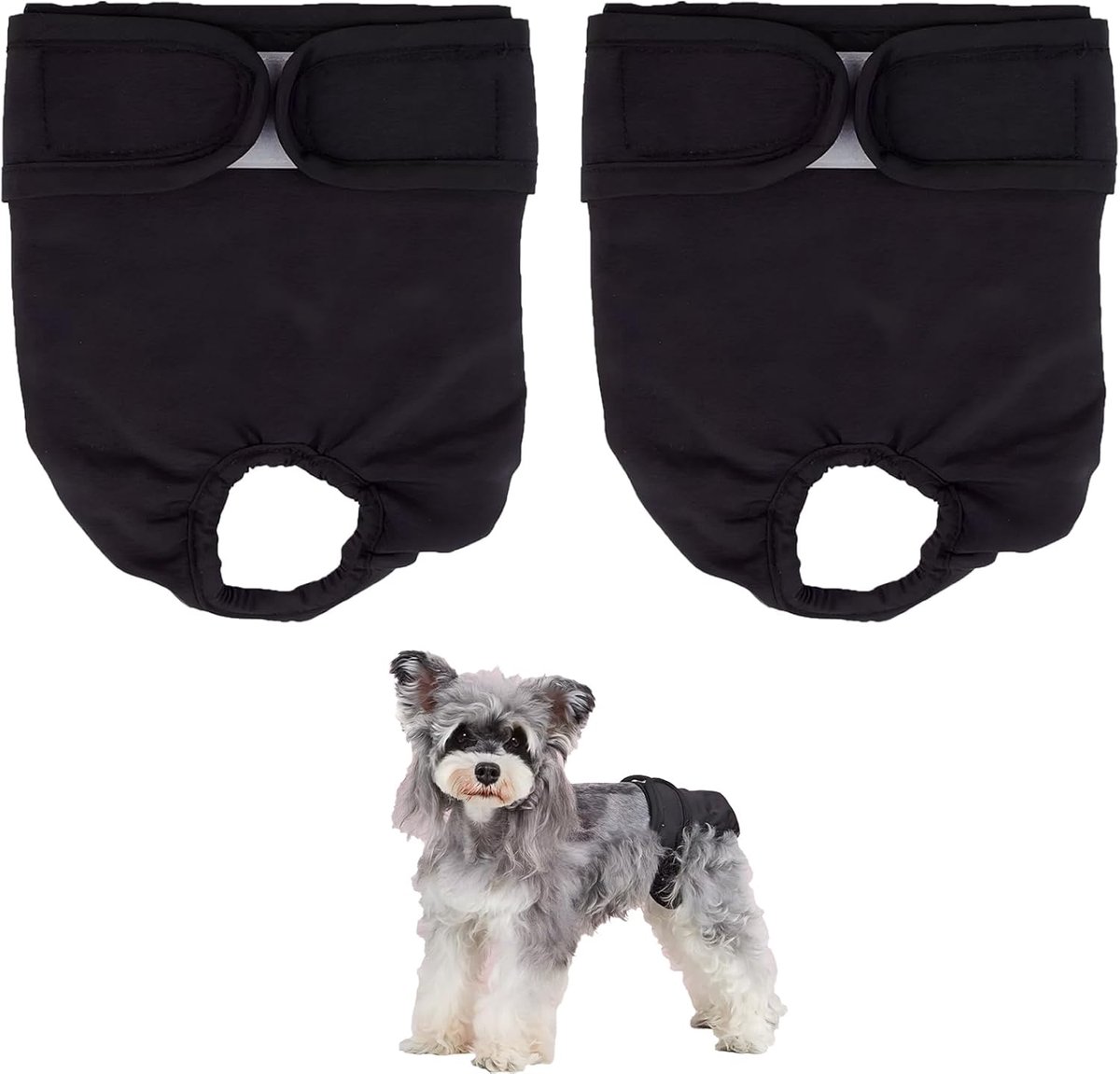 2pcs Dog Diapers, Reusable Dog Menstrual Pants, Washable Female Menstrual Pants for Dogs, Female Pet Pants for Dogs - ShopVlot
