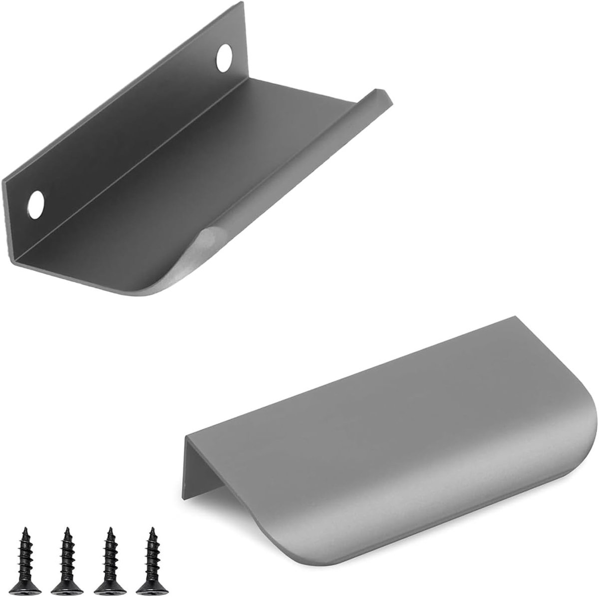 Meubelhendels 80mm - Star Grijs - Aluminium - Modern ontwerp voor keuken en badkamer - ShopVlot