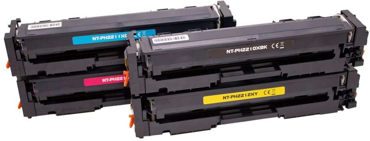 Canon 067H - Toner Multipack 4-delig - 1x Zwart, 1x Cyaan, 1x Magenta, 1x Geel - Huismerk Compatible - Geschikt voor Canon LBP 631CW Canon LBP 633CDW Canon LBP630C Canon MF 651CW Canon MF 652CW Canon MF 655CDW Canon MF 657CDW Canon MF 658CW Canon MF6