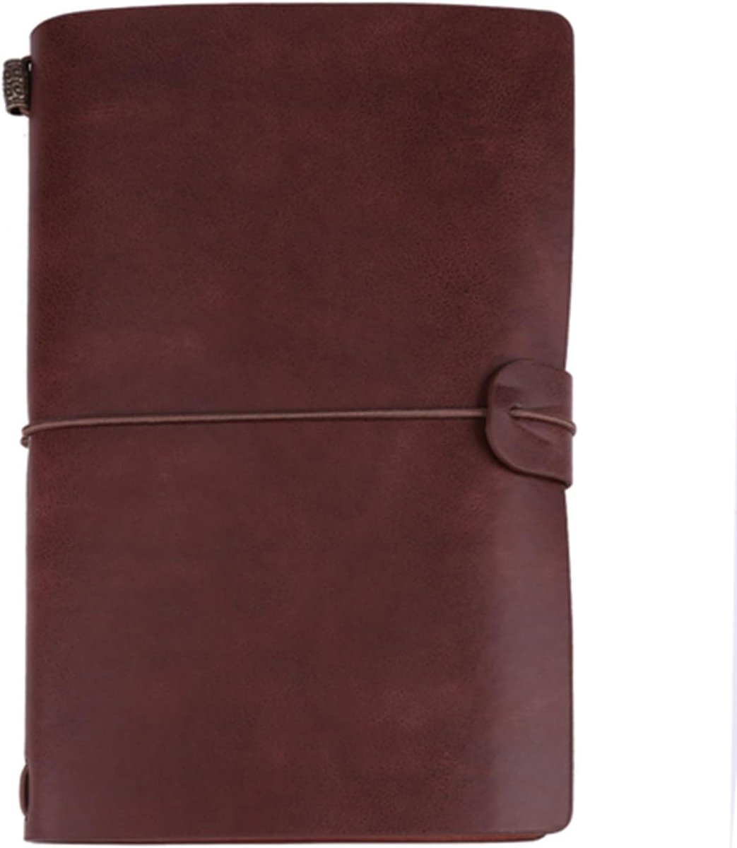 SnelShoppen - Vintage PU Leren Notitieboek Dagboek 5 Kleuren Oplaadbaar Notitieboek Met Gesp Sluiting Voor Schrijven Tekeningen Foto's