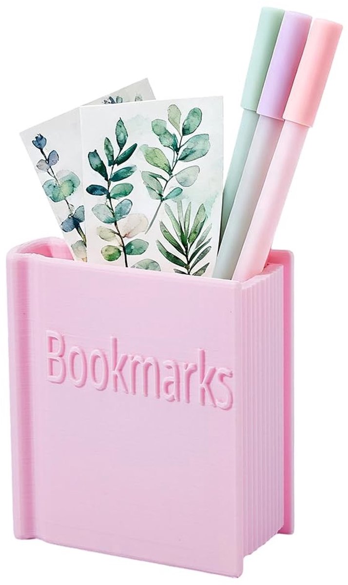 Dailygoods- Bladwijzerhouder Boekvormig - Creatief Ontwerp - Bureaubladdecoratie - Opbergdoos - Geschenken voor Boekenliefhebbers - Lichtgewicht Kunststof
