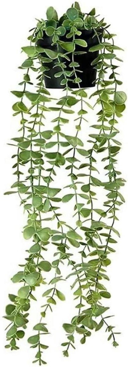 Kunstplant in pot - Nep plant - Wanddecoratie - UV-bestendig - 56 cm - Groen