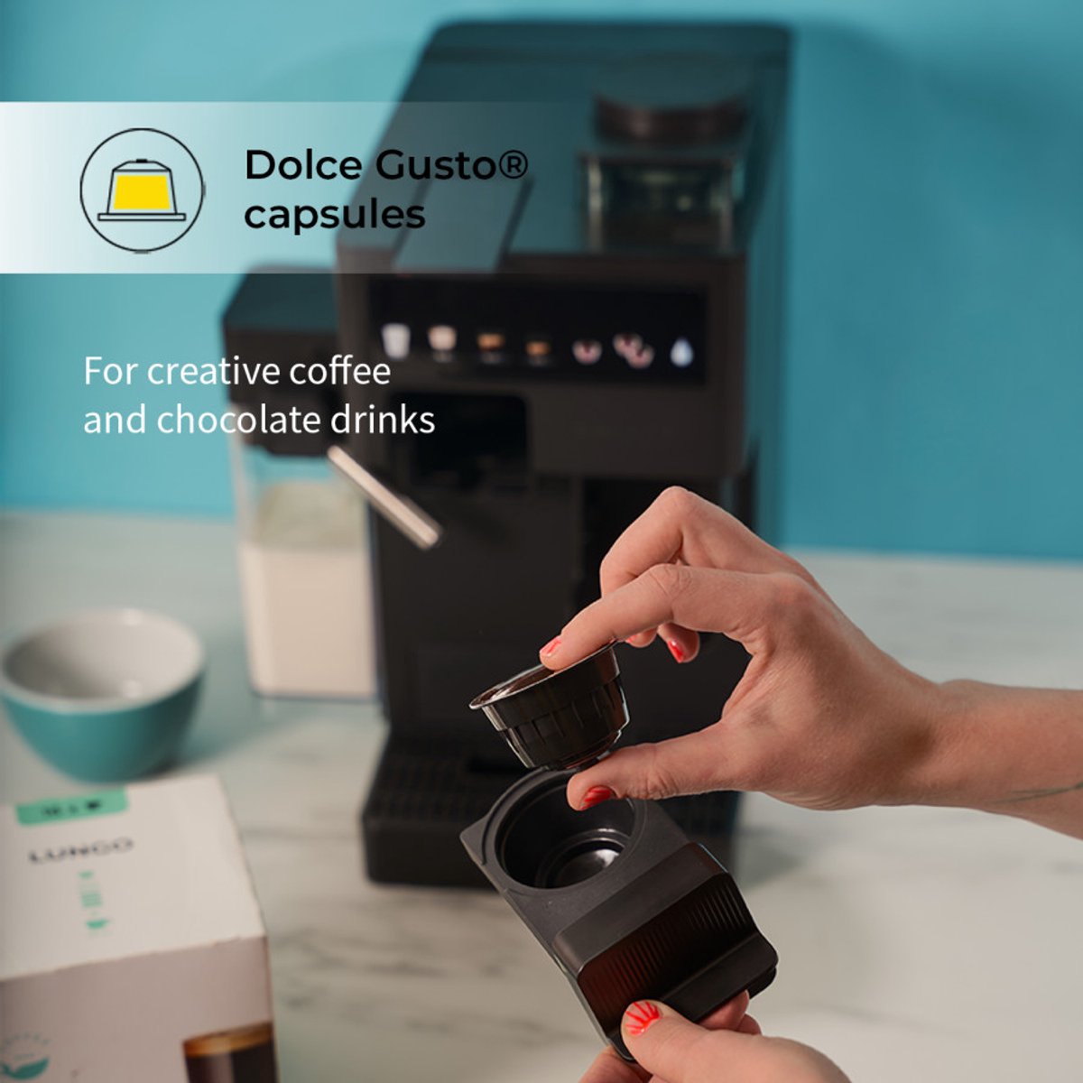 CHiATO coffeePLAY 5-in-1 Koffiemachine bonen met melksysteem - Zwart