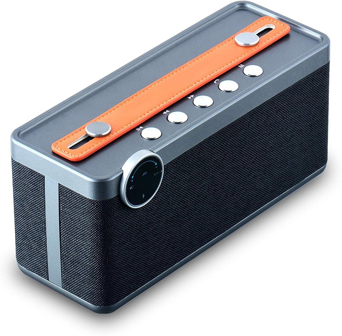 Draagbare Bluetooth Speaker - Draadloze Geluidbox - Muziek Luisteren Buiten - Krachtige 25W Stereo Sound - 21.5 cm Lengte - Blauw