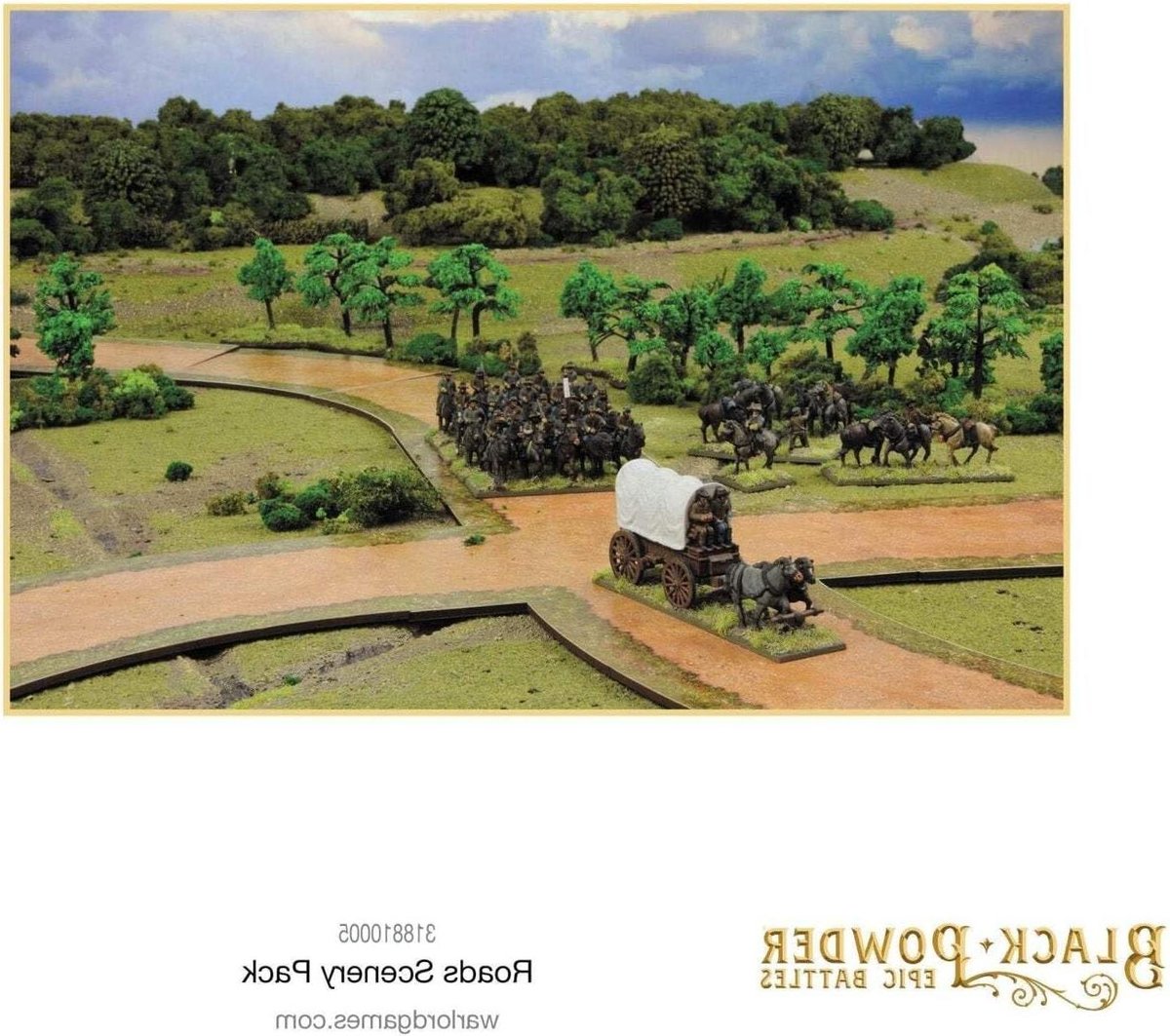 Wegen Scenery Pack - Miniatuur Wegen - Tafelspel Landschap - Lasergesneden MDF - 210x300mm - Zwart
