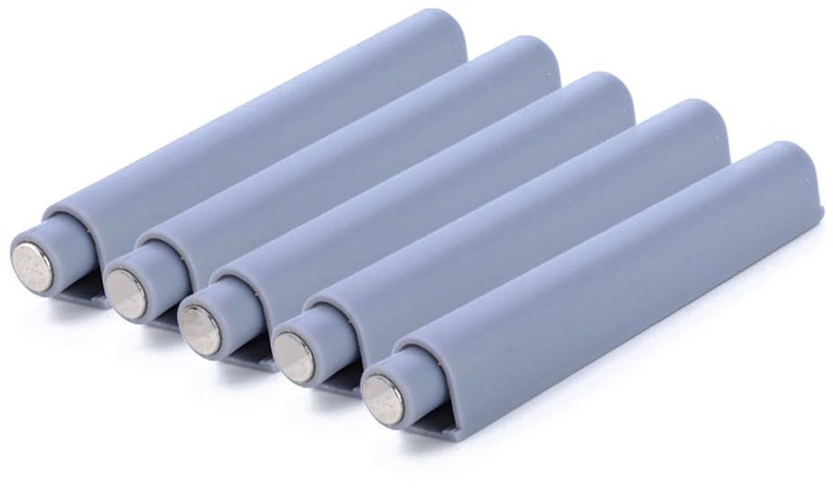Dailygoods- Push-to-open Systeem - 5 Stuks - Kunststof Demper Buffer - Magnetische Sluiting - Voor Kasten/Lades - Hoogwaardig ABS Materiaal - Druksluitsysteem