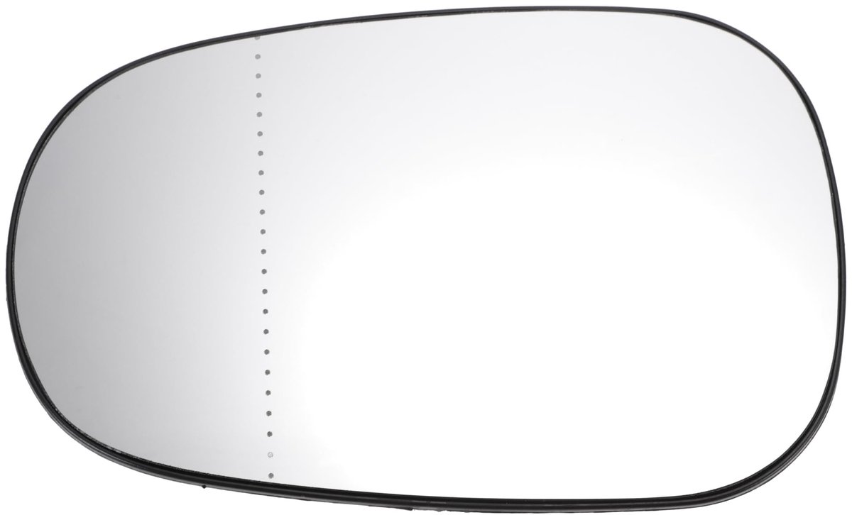 Dailygoods - Linkerzijde Deur Spiegellens - Vervanging - Asferisch - Verwarmd - Geschikt voor Nissan Micra 2002-2009 - Echt glas